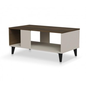 Стол журнальный HALMAR RANDOM 2 LAW-1 кашемир/орех/черный